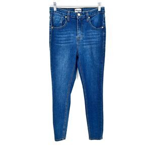 ABOUND Women's Basic High Rise Blue Denim Casual Skinny Jeans Size 28